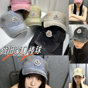 MONCLER 워싱 베이스볼 캡
