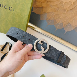 G 더블 G 원형 버클 벨트