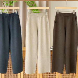 소호 메리노울 와이드 니트팬츠