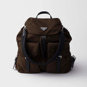 PRADA 브라운 나일론 백팩